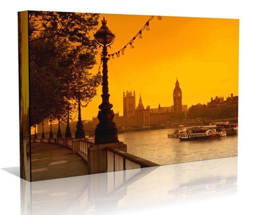 Cityscape Canvas WTD - Lienzo decorativo enmarcado (50,8 x 76,2 cm)