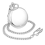 Herren Taschenuhr mit Kette | Handaufzug Vintage Taschenuhr | Klassische Mechanische Bewegung Taschenuhr | 1920er Jahre Eisenbahn Steampunk Kostüm Zubehör – Bild 4