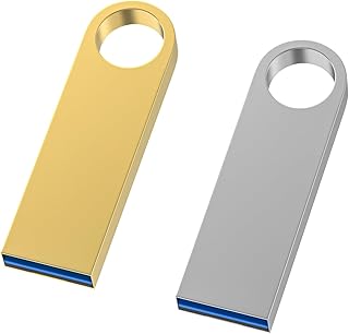 Clé USB 3.0 Métal 16 Go Lot de 2,Mini Clés USB étanches 16 Go 3.0 pour PC, Ordinateur Portable, Stockage de données informatiques, Porte-clé