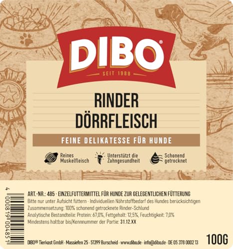 DIBO Dörrfleisch, 100g-Beutel