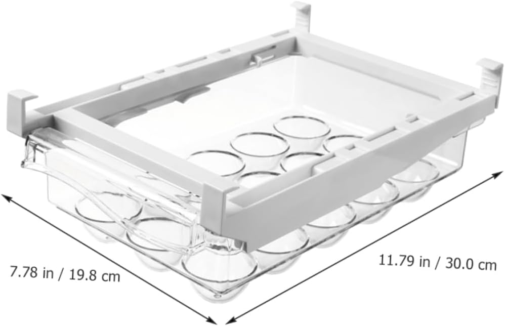 Refrigerator Egg Organizer Capacity Egg Holder for Kitchen Storage Stackable Tray with Smooth Surface for Easy Cleaning Prevents Breakage and Keeps Fresh
