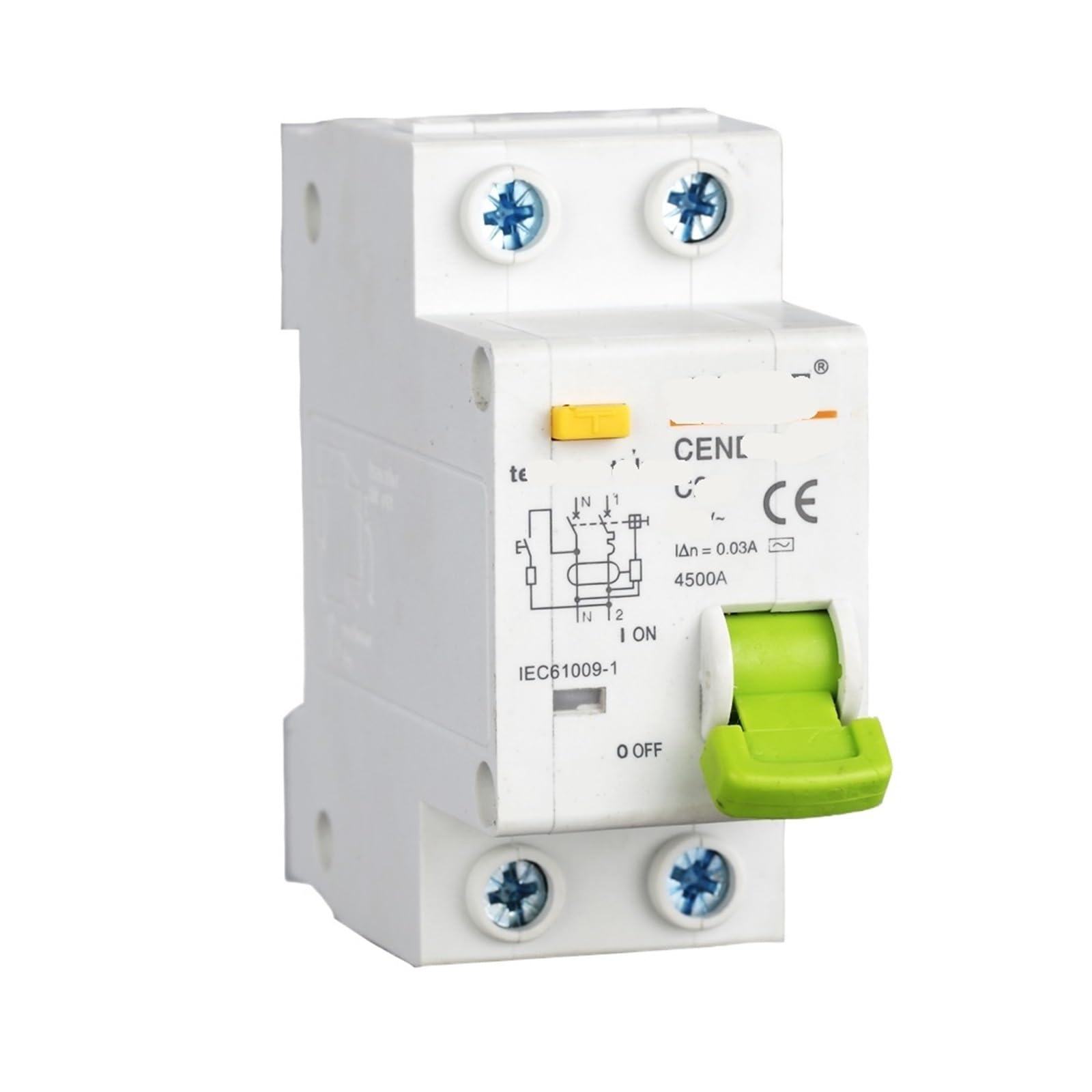Disjoncteur miniature DPNL 1P+N 63A 230V 50HZ tableau électrique phase neutre modular