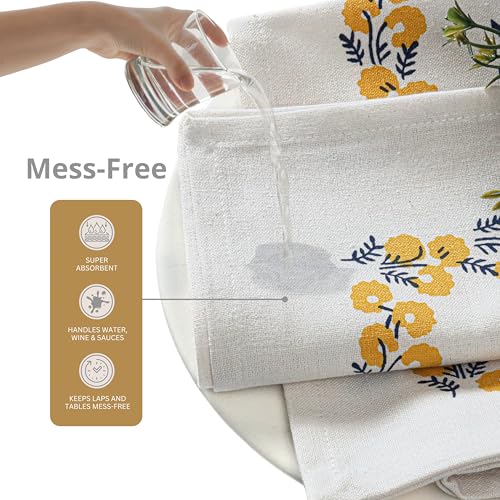 Servilletas de Tela Ramanta Home Set 12 Floral 18x18 pulg miniatura 4
