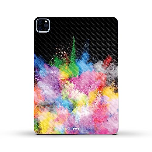 Image of MightySkins Carbon Fiber Skin Compatible with Apple iPad Pro 11 inch M2 4th Gen (2022) Full Wrap Kit - Paintsplosion | Protective, Durable Textured Carbon Fiber Finish | Easy to Apply | Made in The USA