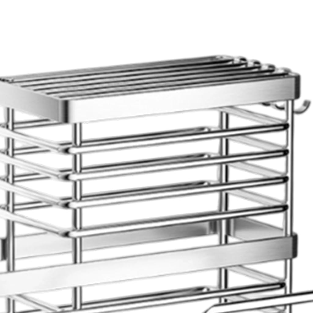 Porte-couverts en fil ouvert avec plateau de base pour une utilisation quotidienne sur le comptoir