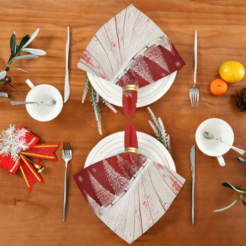 Servilletas de tela navideñas multicolor paquete x6 miniatura 5