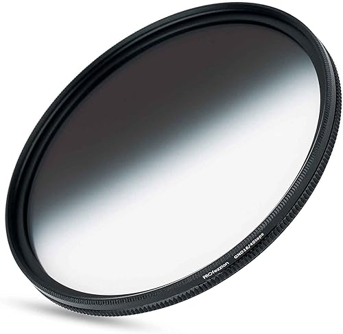 PROfezzion Filtro ND gradual circular suave de 2.165 in, filtro de densidad neutra de grado ND2-ND16 para Sony A7 II III IV con lente FE de