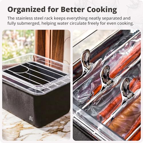 Image of Greater Goods 12 Qt Sous Vide Container with Lid, Rack & Insulated Sleeve