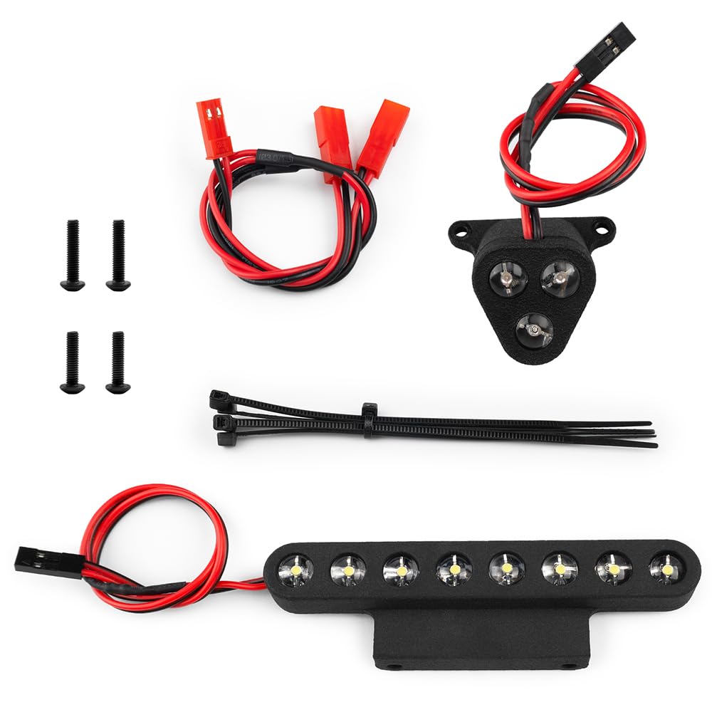 MORLORDY 1/8 RC Car LED Light Kit Notorious 6S Headlight Taillight Set for 1/8 RC Trucks Upgrade Parts