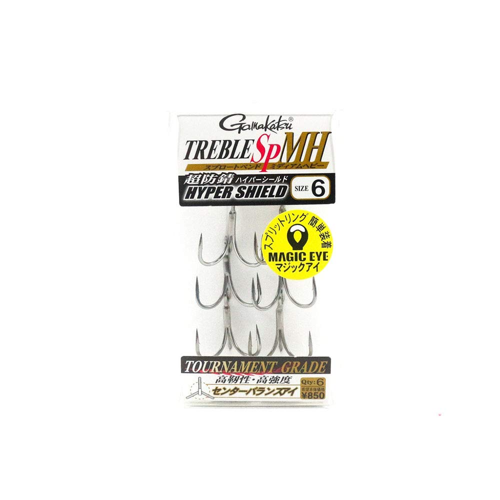 Gamakatsu Treble Hook SP MH Hyper Shield Size 6 (0447) : Sports & Outdoors