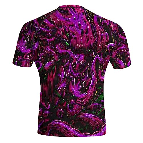 BJJ Rash Guards for Men Short Sleeve Rash Guard Men, Full Size XS-5XL Compression Shirt Stretchable Fabric3