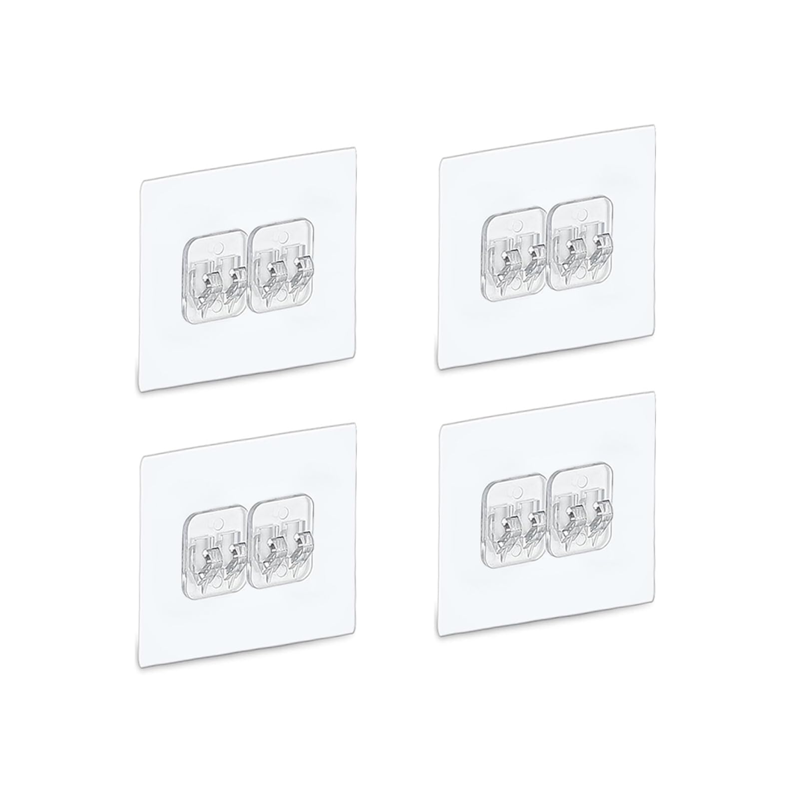 4 PACK Shower Caddy Adhesive Replacement Shower Shelf Adhesive No Drilling Adhesive Shower Hooks Strong Adhesive Adhesive Hooks