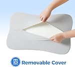Jamdok Memory Foam Pillow, Dual Height Design with Removable Pillowcase, Soft and Cool Fabric, Neck Support Pillow for Side Back Stomach Sleepers