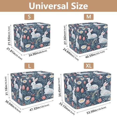 Housse de cage imperméable lapins mignons pour chien et chat en intérieur - 4