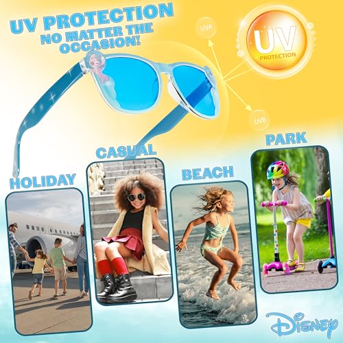 Disney Girls UV Protection Sunglasses, Case and Hair Accessories Set Girls Gifts4