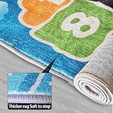 Tappeti Design Playroom Rug for Kids Sky Ocean Beach Hopscotch Game Rugs, Area Rugs for Boys Girls Toddlers Bedroom Decorative Play Mat for Babies 1-6 Years (Sky Ocean Beach Hopscotch, 70 x 160 CM) - Image 8