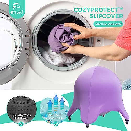 ENOVI Cadeira de bola estrela-do-mar, cadeira de bola de ioga com design ergonômico para mesa de esc