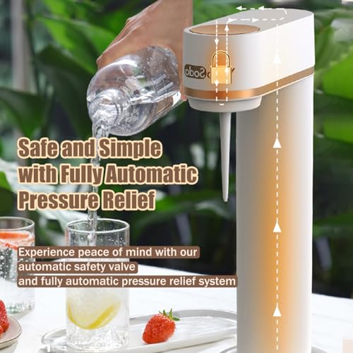 generic 炭酸水メーカー 0.6Lガスシリンダーと1Lウォーターボトル付き の商品画像 3