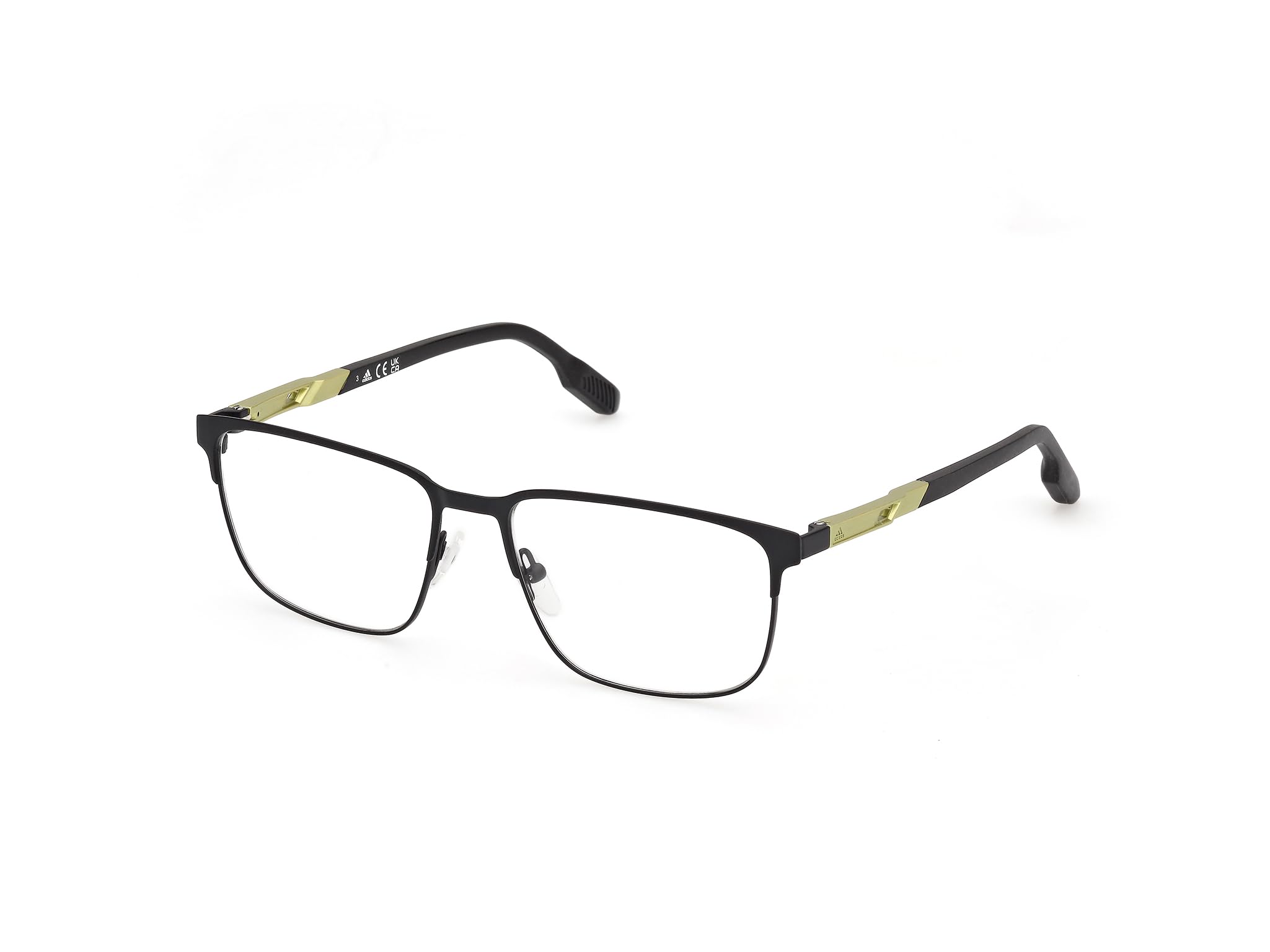 Adidas Brille Herren Brille inkl. Gläser Vollrand Eckig Metall-Gestell