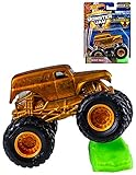 Hot Wheels Monster Jam 2018 MJ Golden Machines Grave Digger 1:64 Scale, Gold