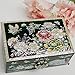 February Mountain Luxury Mother of Pearl Jewelry Box – Handcrafted Korean Keepsake Box with Floral and Butterfly Design, Ideal Christmas and Birthday Gift for Women, Mom, Sister, Wife, or Grandma