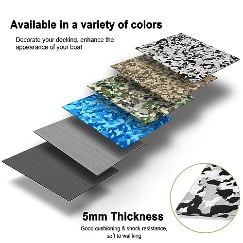 Image of Boat Flooring EVA Foam Self Adhesive Non-Slip Boat Rug Brushed Camouflage Mats Fit Fishing Boats Kayak Deck Upholstery Radiator Tops Seat Helmet Swimming Pool Platform