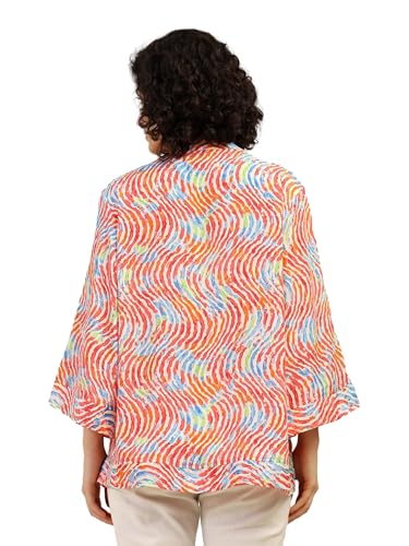 Image of KE KANHA EXPORTS Shrugs for Women Stylish | Beach Outfits for Women Cover Up | Western Summer Shrug for Woman | Soft Silky Free Size Boho Multicolour Kimono Bust 30-42