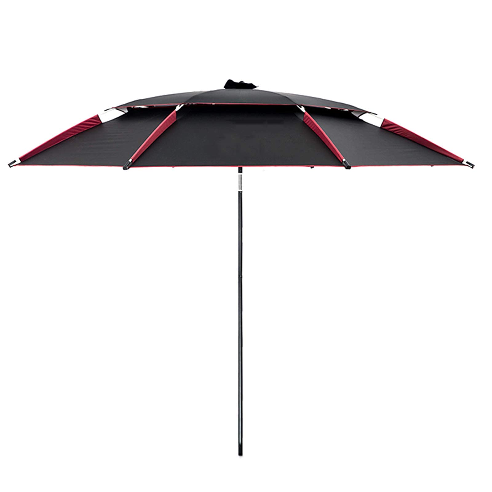 Parasol na rynek zewnętrzny 2,2M / 2,4M Parasol wędkarski Outdoor, 360 ° Obrotowy podwójny parasol Parasol plażowy, odporny na deszcz, ultrafiolet, składany i uchylny aluminiowy ogród z osłoną
