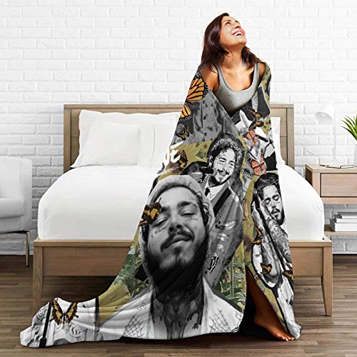 Modern Sofa Throw Blanket For Fall Winter Living Room Bedroom Couch Sofa Office Camping Decorative, Singer 3D Print Soft Flannel Bed Blanket, Breathable Durable Fuzzy Blanket 60X50 In #TOP4