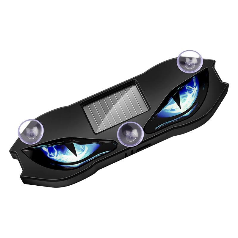 BKN Trending Wireless Car Window Solar Devil Eye Light Energy Efficient for Night Driving, Solar Devil Eye Motors | Parts & Accessories | Car's & Truck Parts | Car Window Decoration (Blue)-image-12