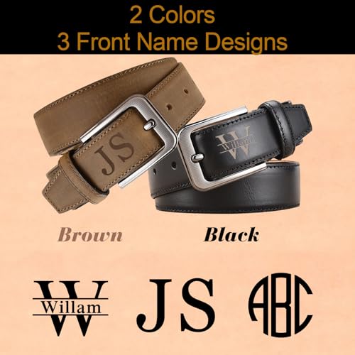 Personalized Belts for Men Custom Leather Belt Engraved with Name Customized Gifts of Anniversary for Men4