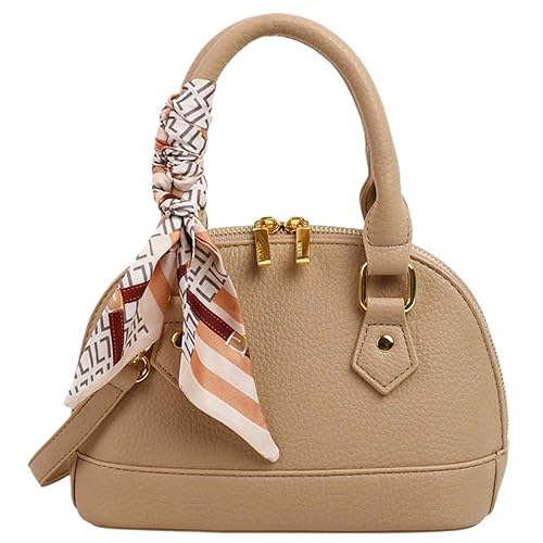 Women's Small Satchel Purse, Classic Double Zip Top Handle Dome Bag with Cute Bow Bag,Gift for Women and Girls