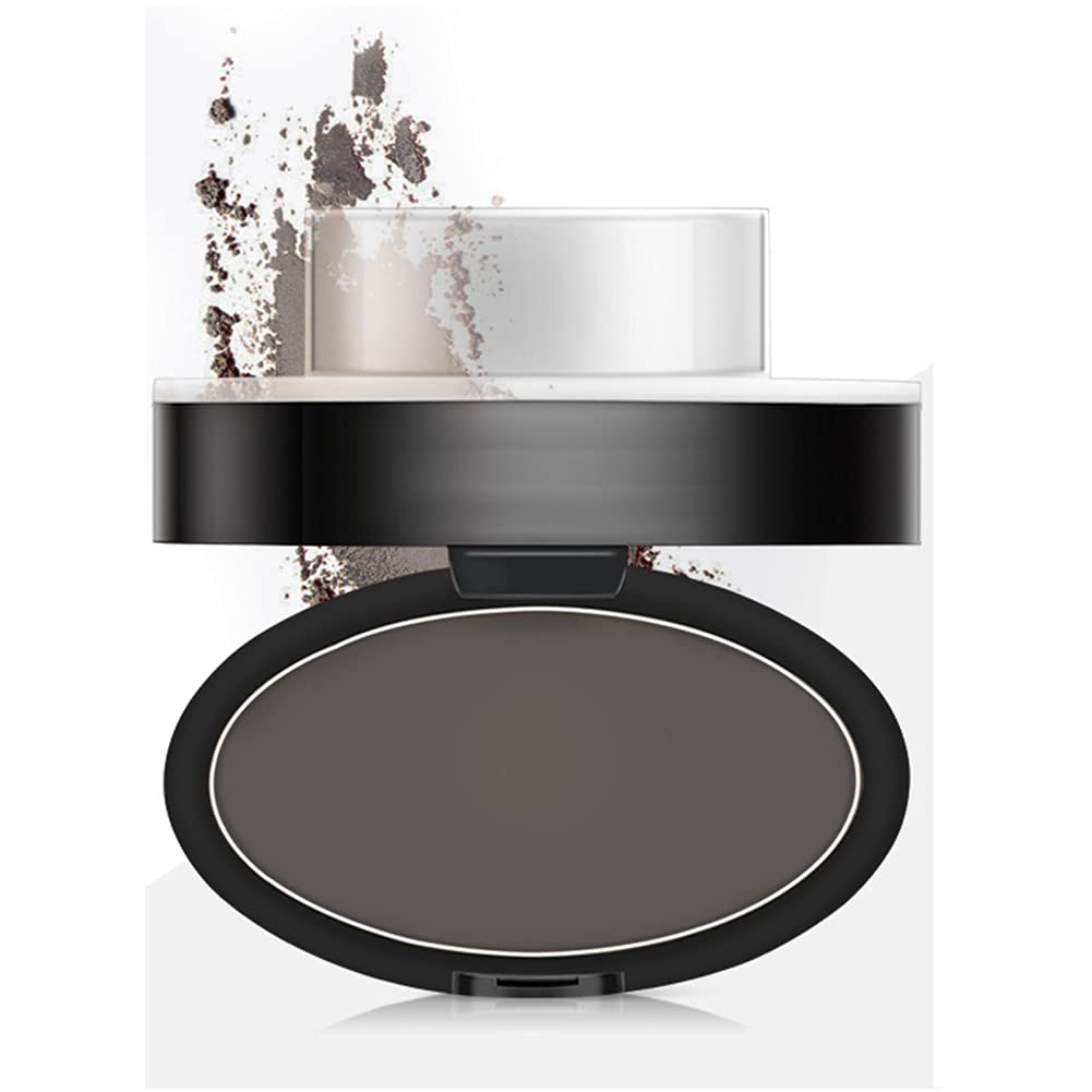 Proszek do stempla na brwi Perfect Eyebrow Power Seal Nature Brow Stamp Narzędzie do makijażu Delikatny kształt brwi dla profesjonalistów i początkujących (#4 Czarno-szary)