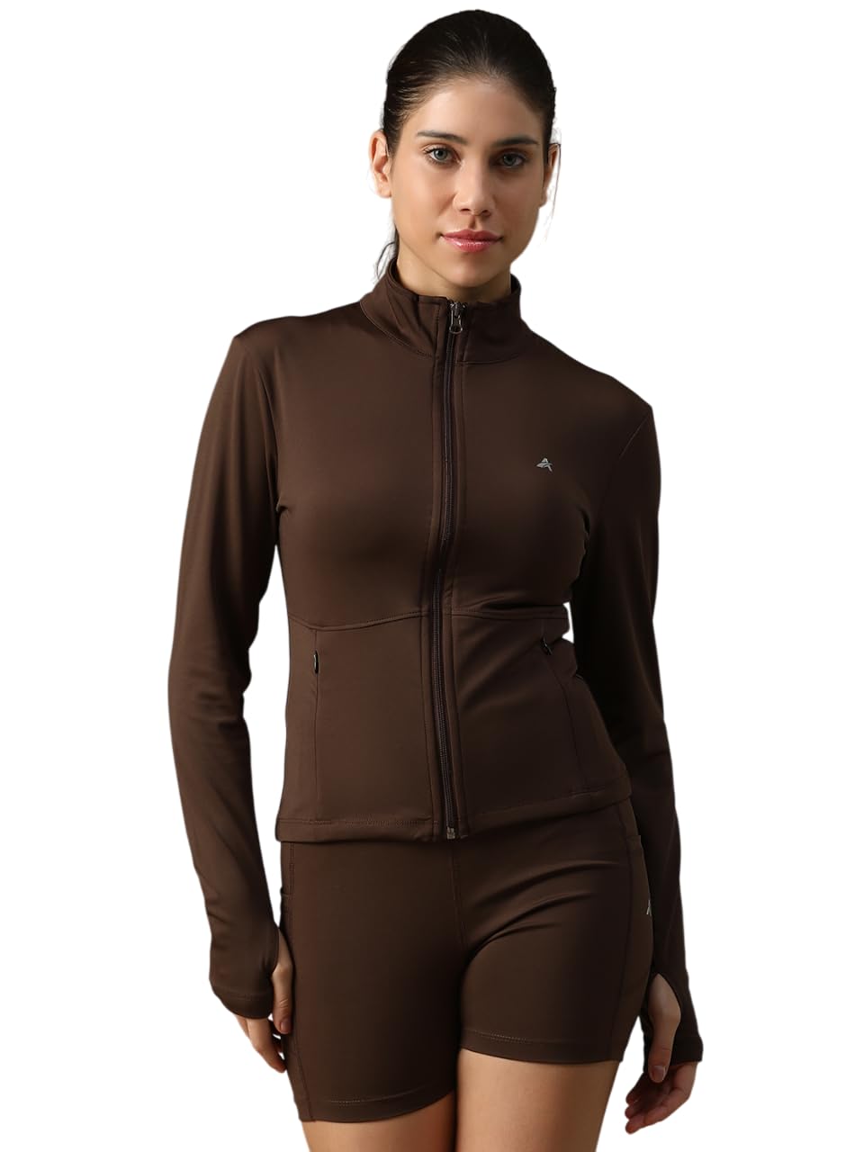 athlisis Women’s Training Jacket with Thumbhole Sleeves & MockCollar |Full Zip, Quick-Dry, Stretchable, Lightweight Activewear for Gym,Yoga & Sports-picture-48