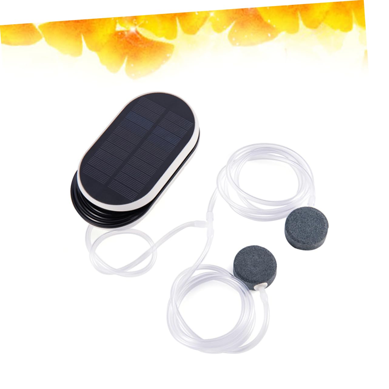 Sauerstoffpumpe für Aquarien Solarbetrieben, 3 Modi, 3600mah | Tragbar für Outdoor Angeln, Kunststoffgehäuse in Schwarz, für Aquarium und Fish Tank