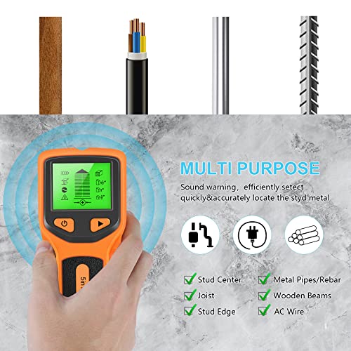 5-in-1 Muur Stud Detector Elektrische Muur Finder Scanner Voor Hout Draden Detectie Stud Finder Multi-sonde Muur Scanner… - Image 4