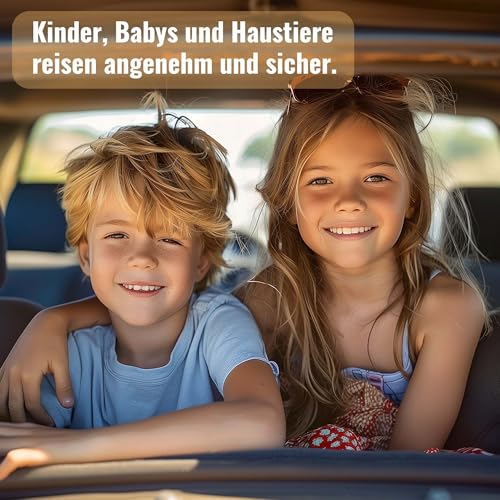 Sonnenschutz Auto Baby, 2er Set Sonnenschutz Auto Seitenscheibe mit UV Schutz UPF für Kinder, Mit Saugnapf, Fensterschutz Verdunkelung, Faltbarer Sonnenblende für PKW Fenster, Fahrzeug, Protection