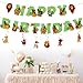 13P Lion-King party supplies,12pcs Lion Hanging Swirls and 1 Happy Birthday Banner for Lion-King party decoration