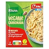 Knorr Fix Vegane Carbonara für eine leckere vegane Pasta ohne geschmacksverstärkende Zusatzstoffe 2 Portionen