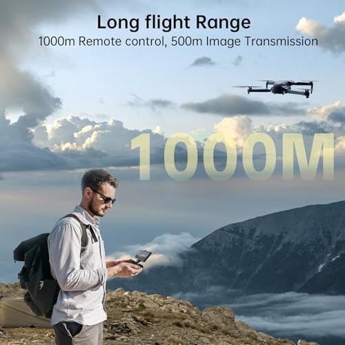 CHUBORY X10 PRO GPS-Drohne mit Kamera für Erwachsene 4K UHD, 90 Minuten Flugzeit, 1000 Meter Steuerreichweite, automatische Rückkehr, Folge-Modus, bürstenloser Motor, X10-DE-250807-2