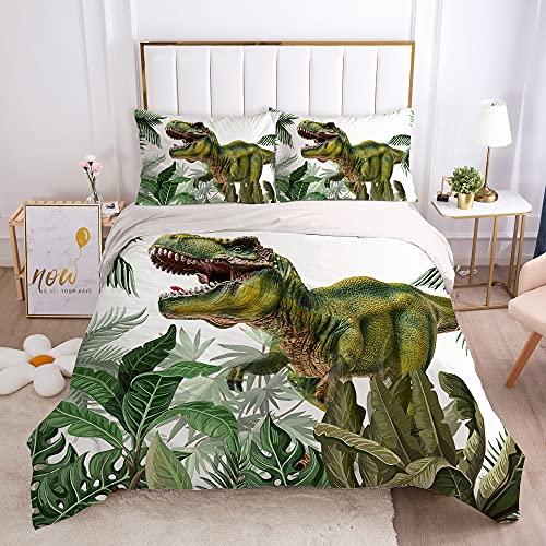Dinosaurio Jirafa Triceratops Pterosaur Stegosaurus Juego De Cama De Algodón Egipcio Juego De Funda Nórdica Suave Tamaño Queen Sábana Funda De Edredón (patrón 05,(180x220 cm)-Cama de 105/135)