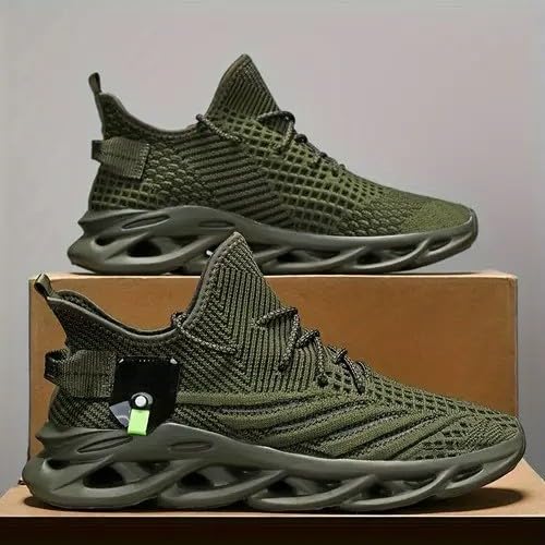 Image of Cruiser Sneaker for Men | Lightweight & Stylish | Breathable Mesh Lace-Up Shoes | Casual Wear, Gym, & Street Style (2644)