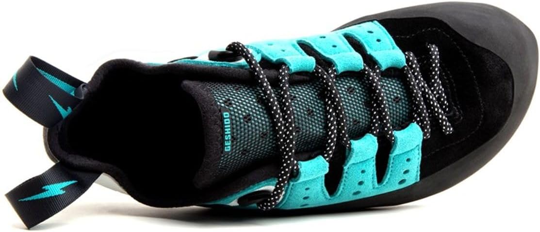 EVOLV Geshido Lace Climbing Shoes - Men's Black/Teal/White 7