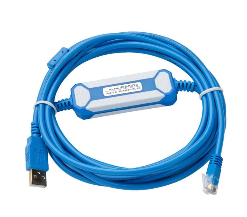 Applicable USB-KOYO PLC Programming Cable SN SM SH SR DL NK Series Data Upload and Download Cable Blue Gold-Plated Model 3m
