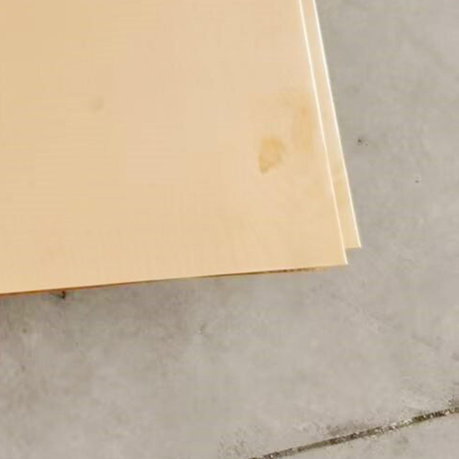 0,1 mm hochglanzpoliertes Messingblech (1 Stück)(0.2 * 305 * 1000mm)