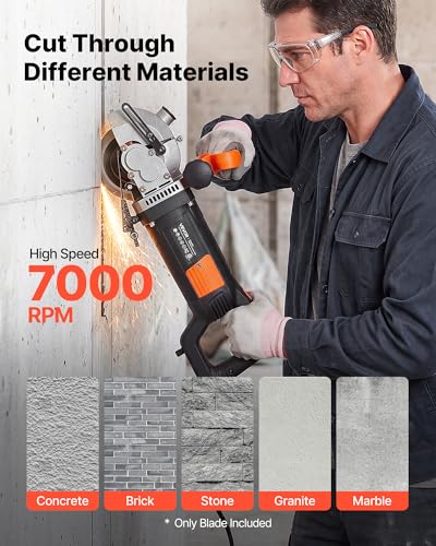 Image of VEVOR Diamond Blades 5 inch, 5-Pack Wall Chaser Saw Blade Cutting Blade, 0.79 in Arbor, High-Hardness Diamond Segments, 65Mn Steel Core, Dry Wet Cutting, Clean Edges for Concrete Brick Stone Cement