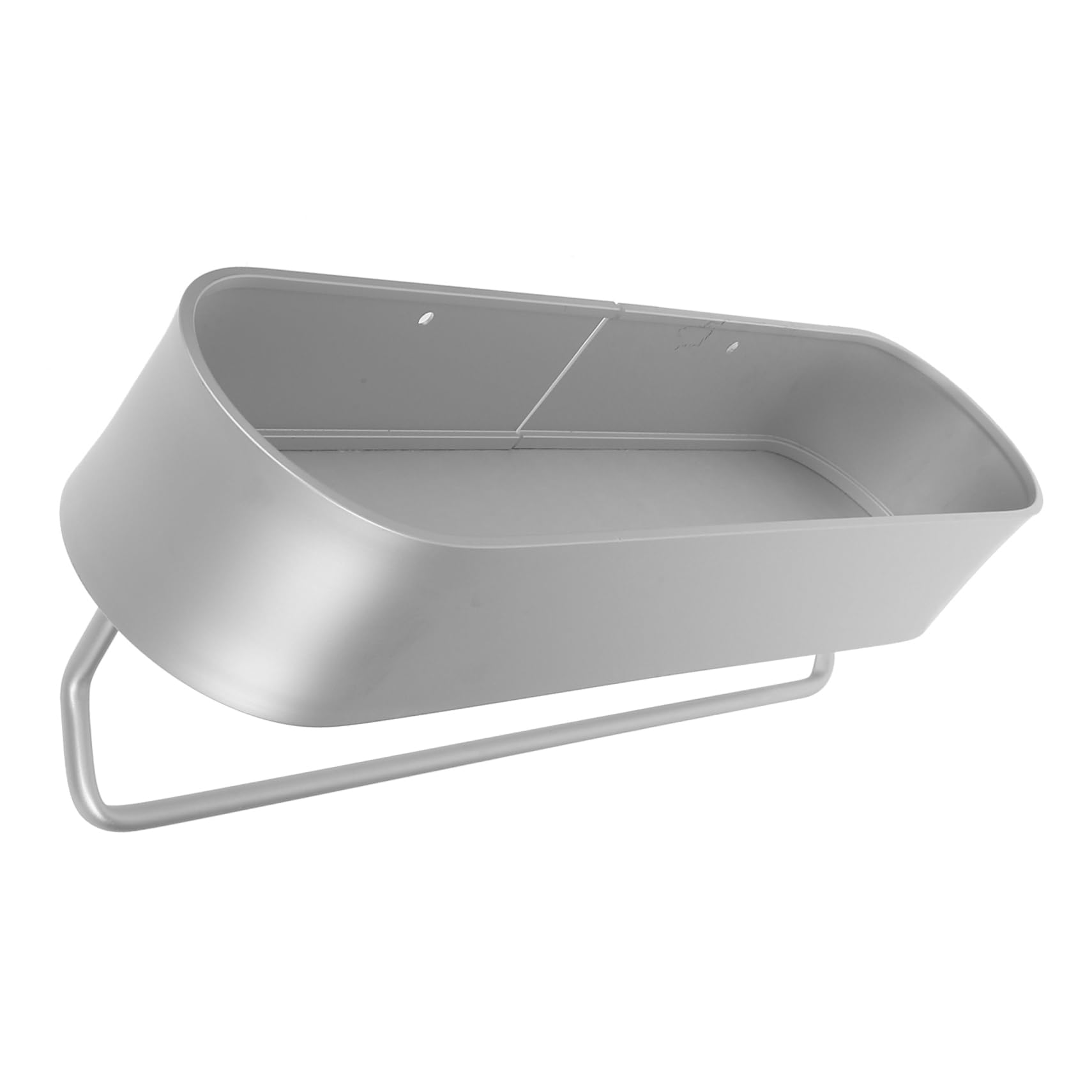 Healifty Wall Mounted Bathroom Kitchen Storage Rack with Towel Holder Punch Aluminum Cup Bottle Organizer with Hollow Drainage Holes Silver for Space Saving