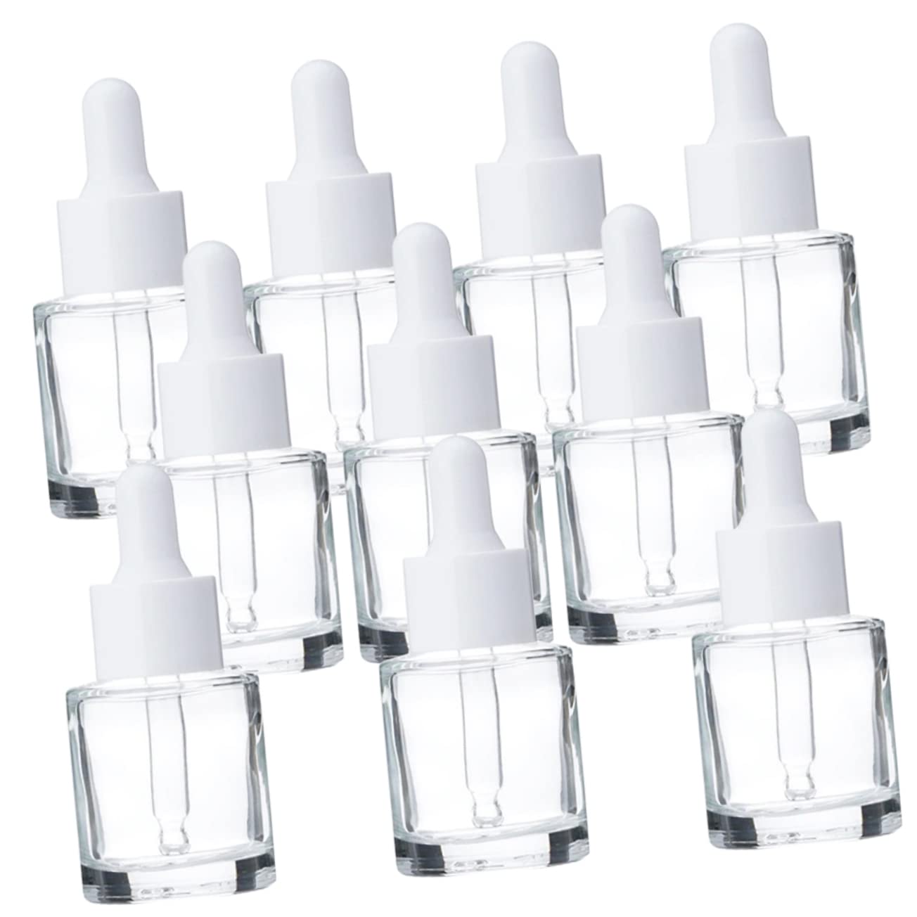 VICASKY Set da 20 Bottiglie Contagocce in Vetro da 15ml per Oli Essenziali e Cosmetici, Controllo Facile del Dosaggio e Chiusura Ermetica, per Conservare Oli per Barba e Chioma