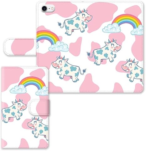 Amazon Co Jp モシモシ スマホケース 全機種対応 手帳型 ゆめかわいい ゆめかわ 虹 レインボー 牛柄 カウ柄 01 ピンクdisney Mobile Dm 01j 家電 カメラ