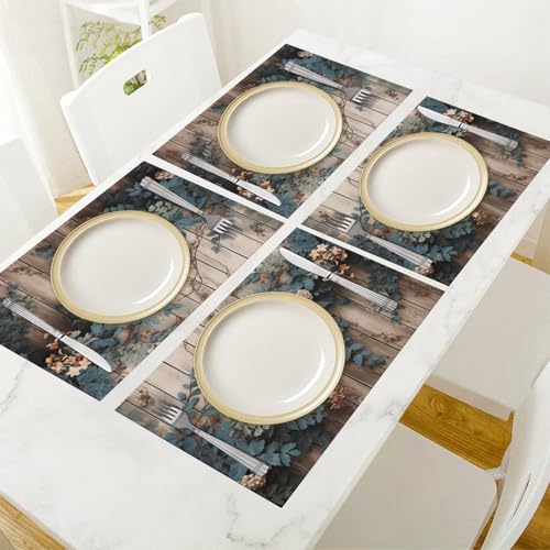 Sets de table en PVC lavables pour protéger la table des plats chauds et taches
